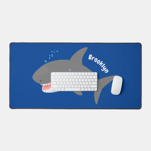 Illustration joyeuse du grand requin blanc (Clavier et souris)