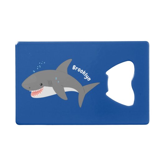Illustration joyeuse du grand requin blanc (Devant (Horizontal))