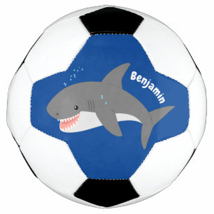 Illustration joyeuse du grand requin blanc