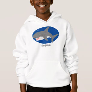 Illustration joyeuse du grand requin blanc