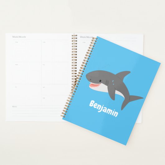 Illustration joyeuse du grand requin blanc (Devant avec enveloppe)