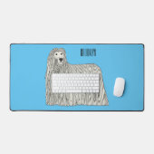 Illustration Komondor pour chien (Clavier et souris)