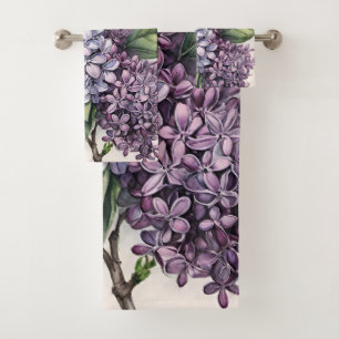 Illustration Lilacs Purple Lilac Bush