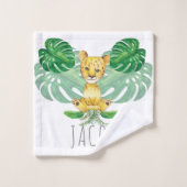 Illustration Lion personnalisée Safari (Gant de toilette)