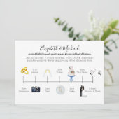 Illustration Mariage Timeline Invitation Icônes am (Debout devant)