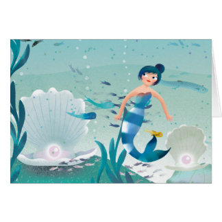 Illustration Mermaids in the Sea