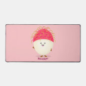 Illustration mignon du ramboutan rose (Recto)