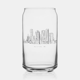 Illustration minimaliste de l'horizon de la ville 