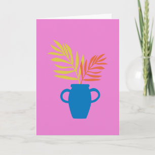 Illustration minimaliste de Plante coloré en rose