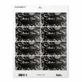 Illustration moderne des oeufs frais - Étiquette d (Feuille entière)