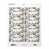 Illustration moderne des oeufs frais - Étiquette d (Feuille entière)