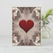 Illustration moderne, élégante, carte Queen of Hea (Debout devant)