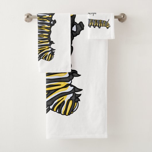 Illustration Monarch caterpillar (En situation)