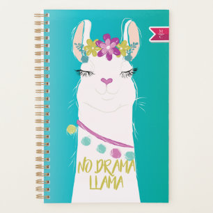 Illustration No Drama Llama Monogramme