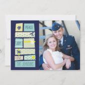 Illustration Noël présente un Carte photo de vacan (Devant)