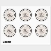 Illustration noire Boulangerie Sticker Cercle (Feuille)