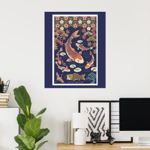 Illustration nordico-japonaise – JAPON Affiche