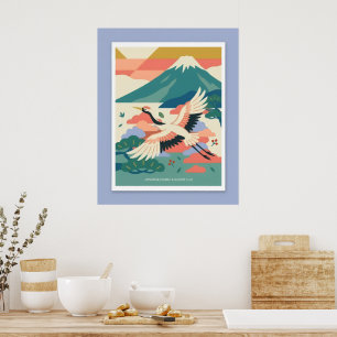 Illustration nordico-japonaise – JAPON Affiche