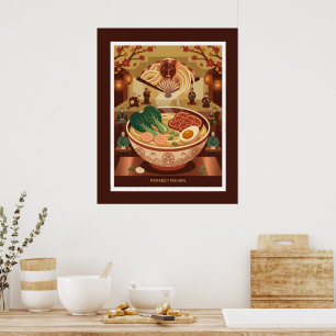 Illustration Nordique-Japonaise – JAPON Affiche
