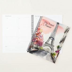 Illustration Paris au printemps aquarelle