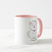 Illustration Pawsitive Cat Mug de café (Devant droit)