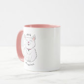 Illustration Pawsitive Cat Mug de café (Devant gauche)