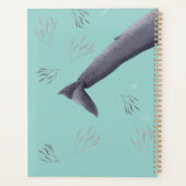 Illustration personnalisée de la baleine bleue et  (Dos)