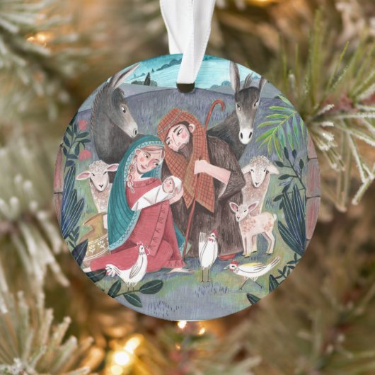 Illustration religieuse de Noël de la crèche migno (Arbre)