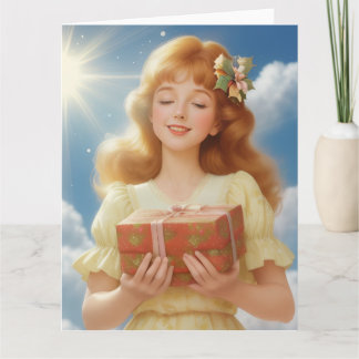 Illustration rétro de Noël Kaart