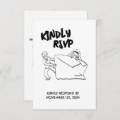 Illustration RSVP Cute Couple (Devant / Derrière)