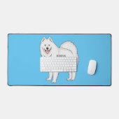 Illustration Samoyed dog (Clavier et souris)