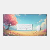 illustration sur un Mat de bureau (Clavier et souris)