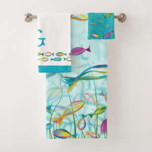 Illustration Turquoise de poissons tropicaux sous-