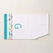 Illustration Turquoise de poissons tropicaux sous- (Serviette à main)