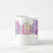 Illustration urbaine de rue Café Mug (Centre)