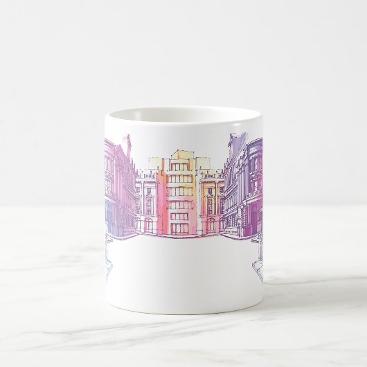Illustration urbaine de rue Café Mug