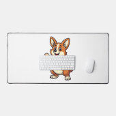 Illustration vectorielle d'un dessin animé de corg (Clavier et souris)