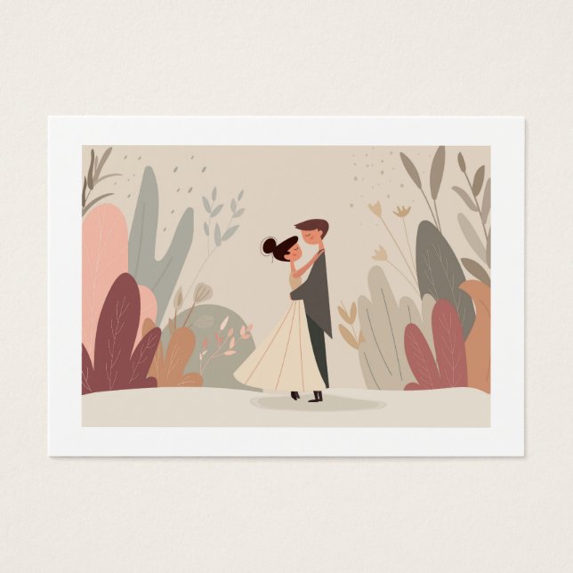 illustration vectorielle sur le thème romantique e (Devant)
