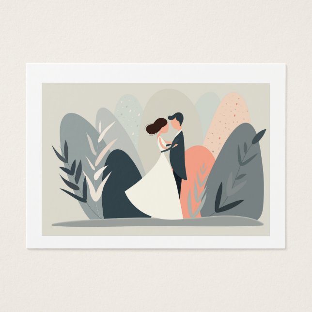 illustration vectorielle sur un thème romantique e (Devant)