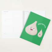 Illustration végétale de caricature à l'ail mignon (Devant avec enveloppe)
