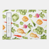 Illustration végétale serviette de cuisine personn (Horizontal)