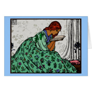 Illustration verte de classique de femme de