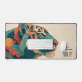 Illustration vibrante du tigre (Clavier et souris)