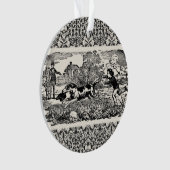 Illustration victorienne d'art antique d'animal de (devant)