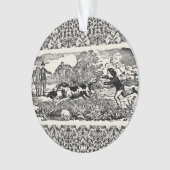 Illustration victorienne d'art antique d'animal de (devant)