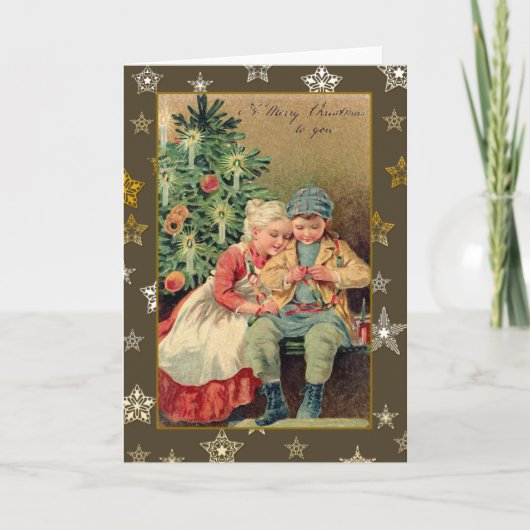 Illustration victorienne sur les cartes de Noël (Devant)