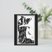 Illustration Vintage carte postale - Aubrey Beards (Debout devant)