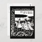 Illustration Vintage carte postale-Aubrey Beardsle (Devant / Derrière)