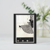 Illustration Vintage carte postale-Aubrey Beardsle (Debout devant)