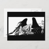 Illustration Vintage carte postale-Aubrey Beardsle (Devant / Derrière)